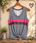 Wild Side Pink Stripe Tank
