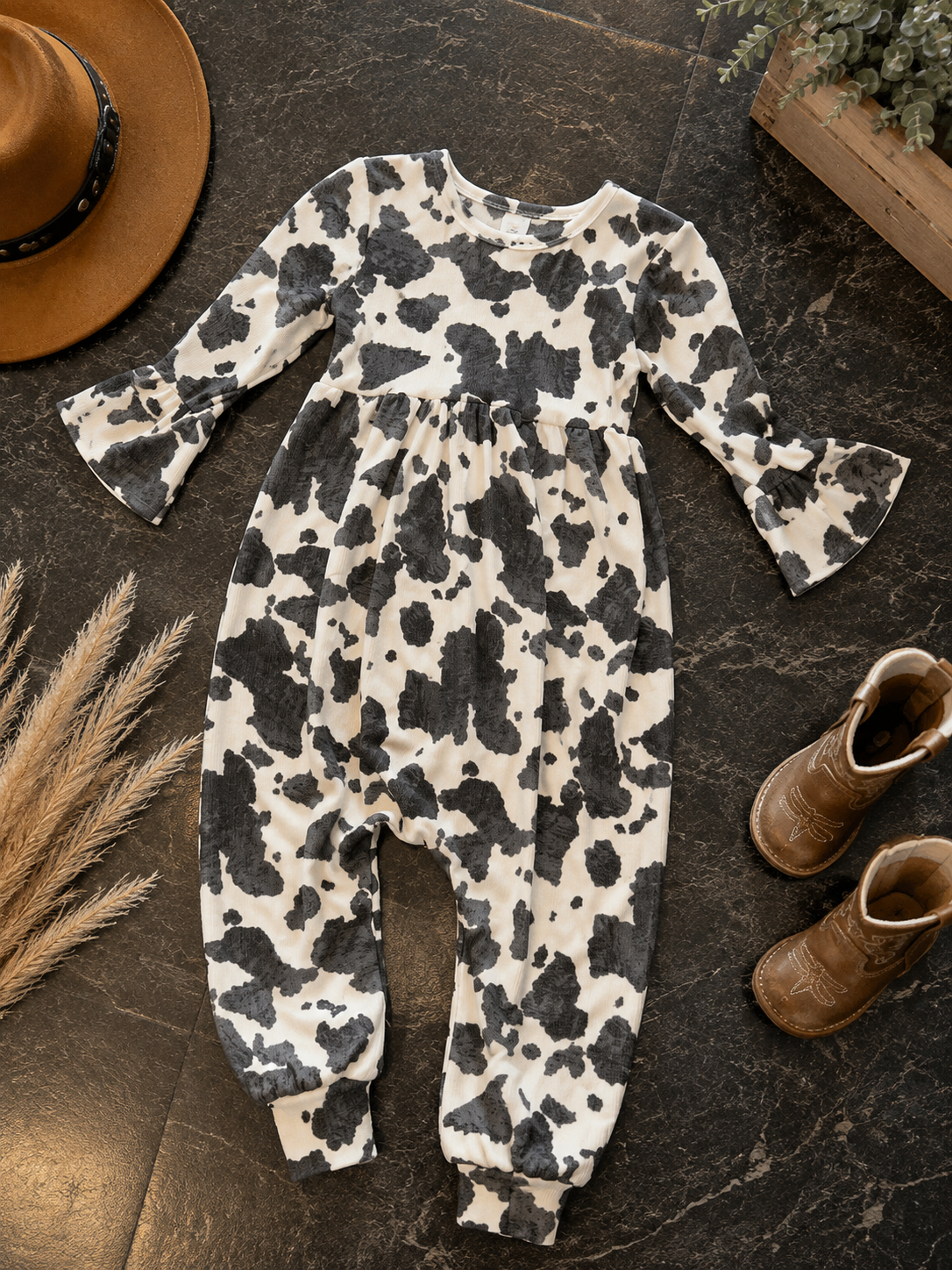 🐄 Little Moo Moo Bell Romper