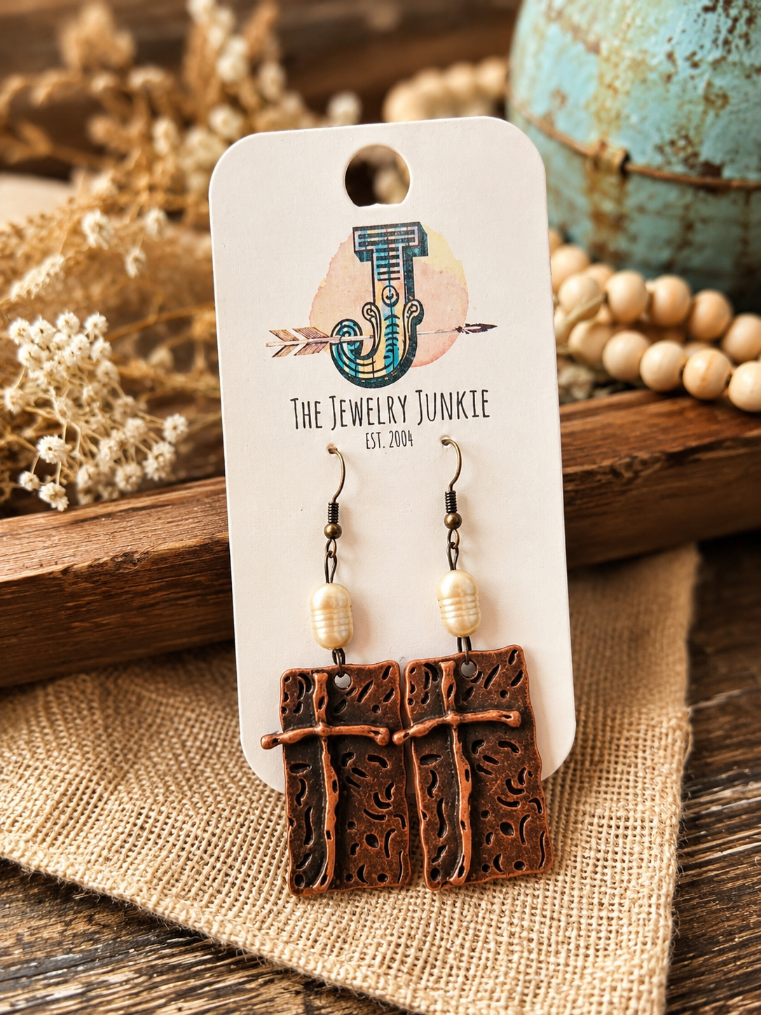🤎 Rustic Copper Beauty Earrings 🤎