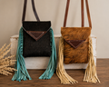 The Cowgirl Fringe Cowhide Crossbody