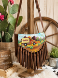 🤎 Cowgirl Truck Fringe Crossbody Purse 🤎