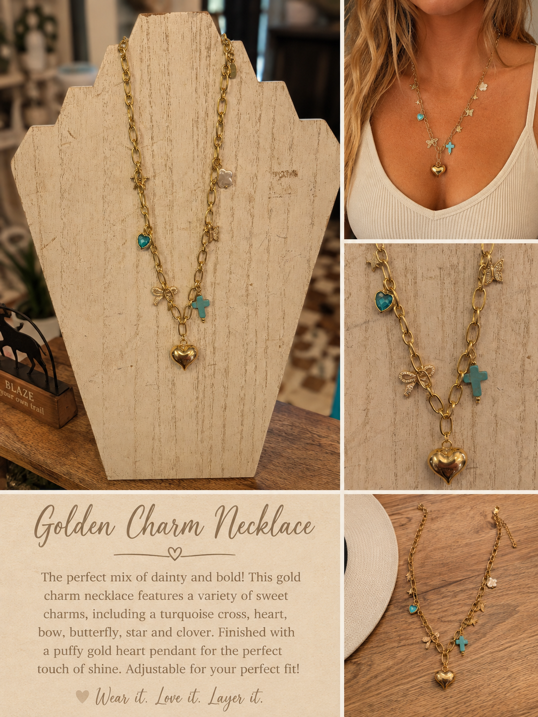 Golden Charm Necklace ✨💛