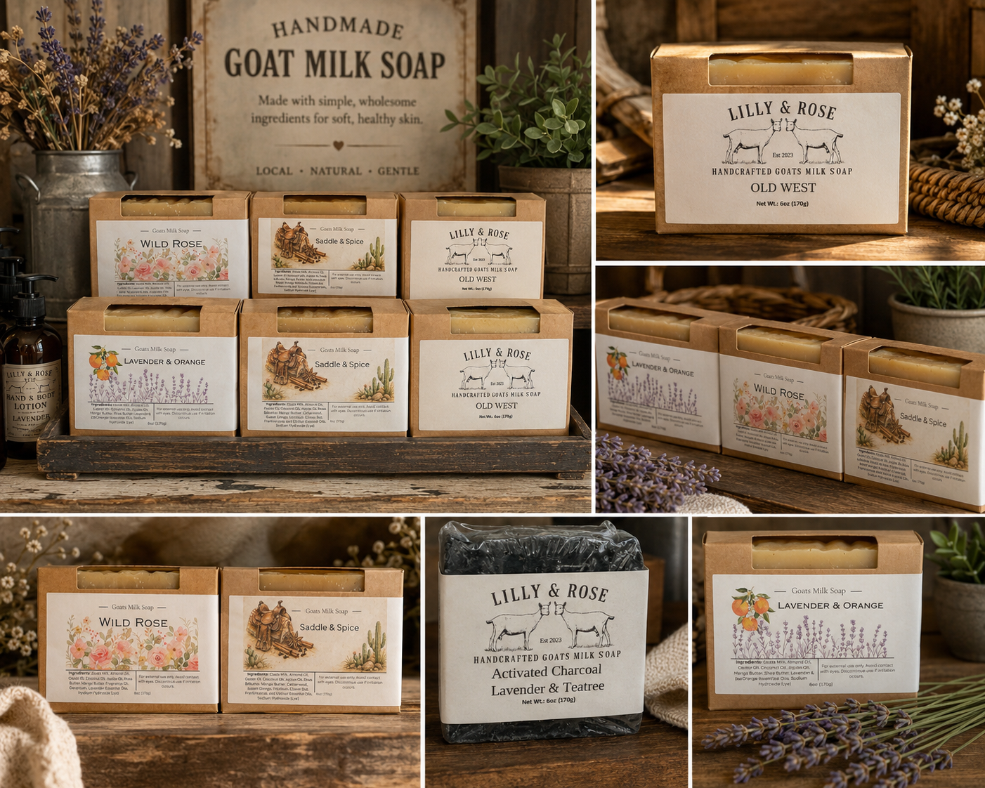 🧼 Handmade Goat Milk Soap 🐐✨