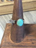 Mojave Turquoise/ Dragonfly Adjustable Ring