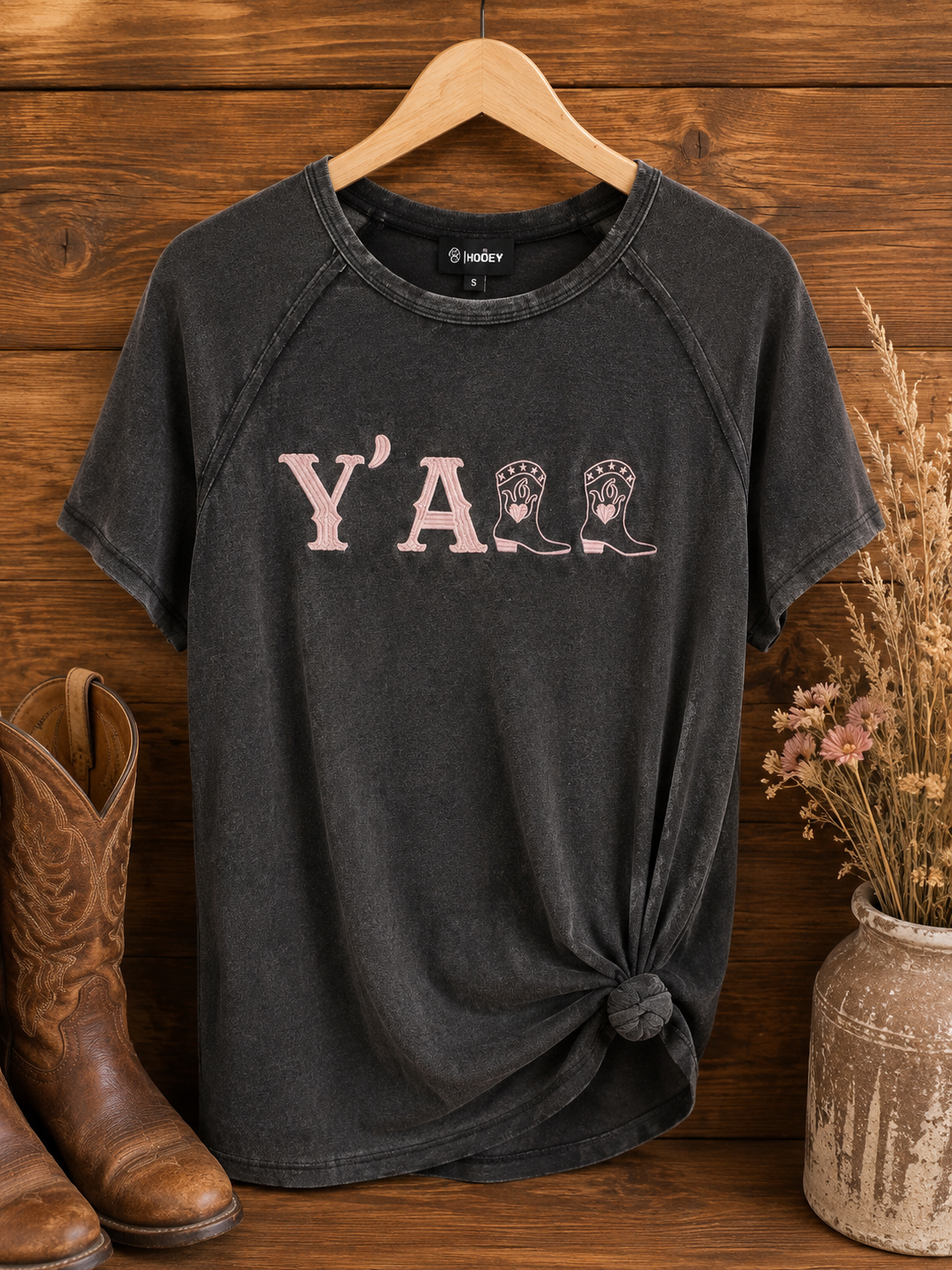 Y’all in Boots Tee 🤠💗