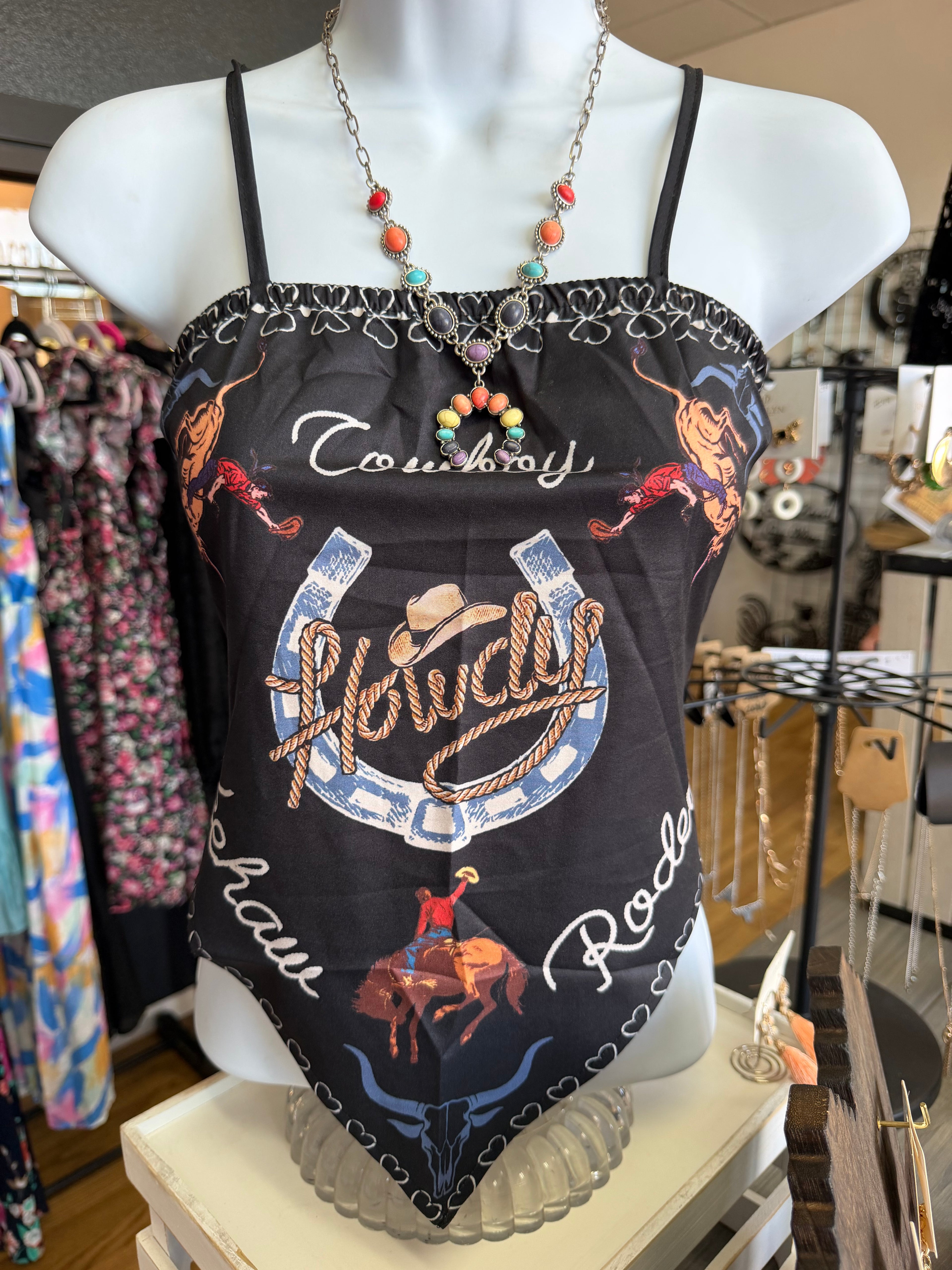 🤠 Howdy Rodeo Scarf Top 🤠