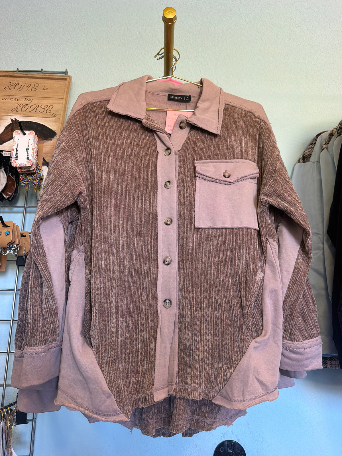 🤎 Desert Dust Corduroy Shacket