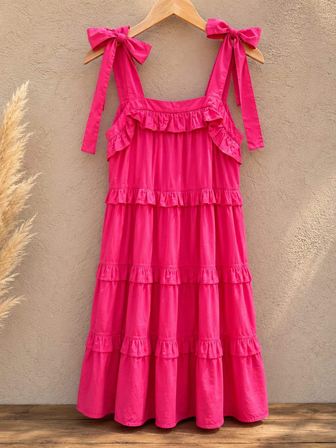 Pink Prairie Ruffle Dress