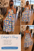 Colorful & Flowy Dress 👗 NOW ON SALE 40% OFF