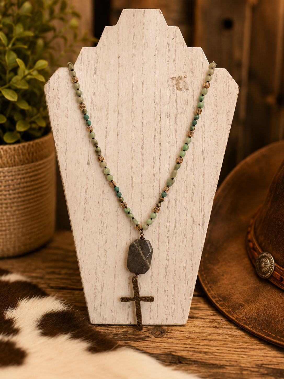 ✨ Rustic Cross Necklace ✨