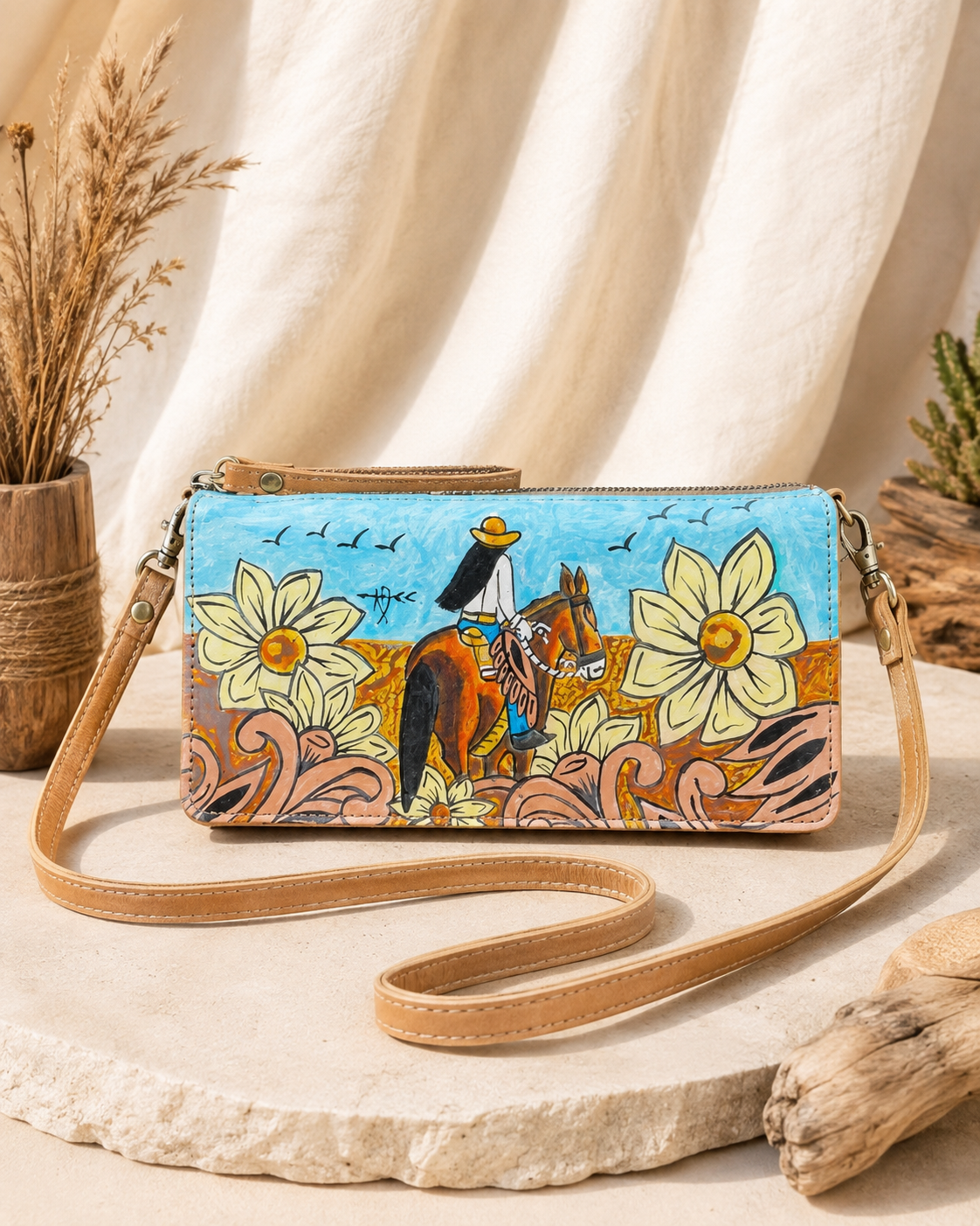 Desert Bloom Cowgirl Crossbody 🌼🐴