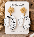 Speckled Cowgirl Floral Earrings