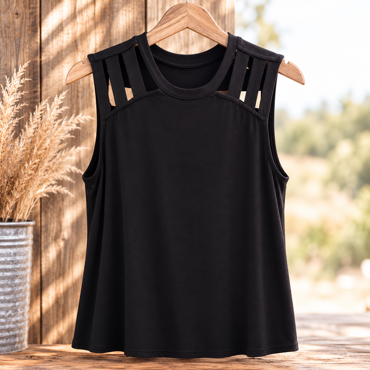 Midnight Cutout Tank
