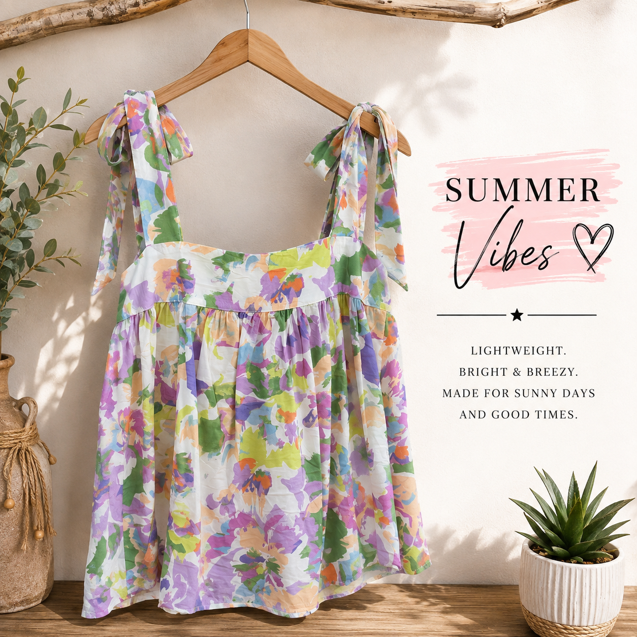 Wildflower Days Tie-Strap Top