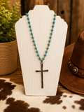 🤍 Turquoise Cross Necklace  💙